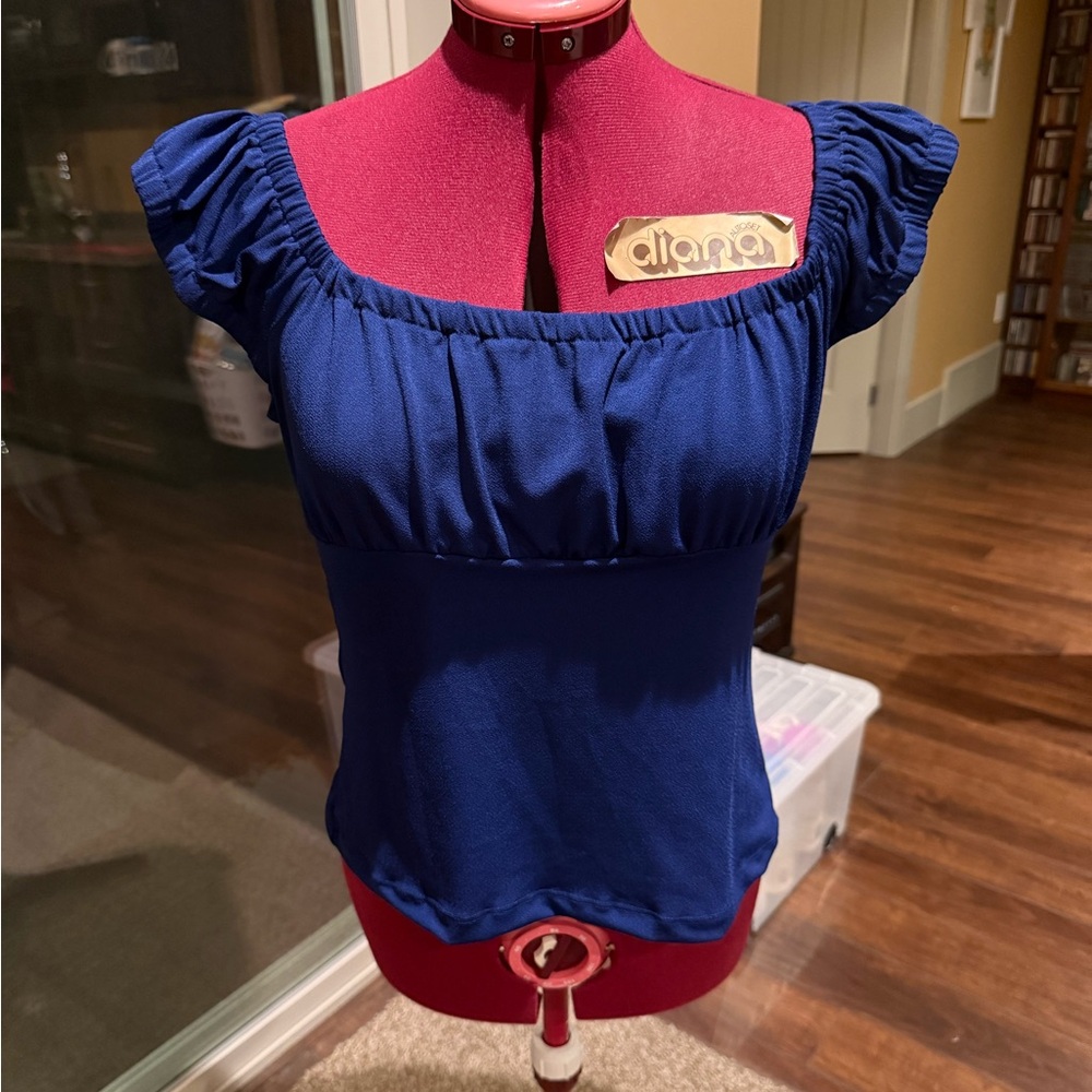 Royal Blue Wrapper Top